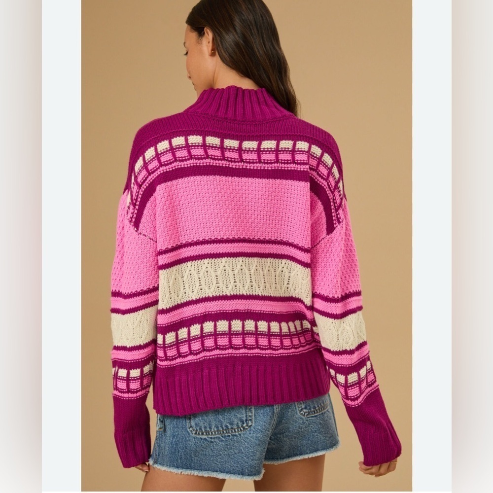 NEW ALTAR’D STATE- Chandler Sweater in Pink - Picture 3 of 7